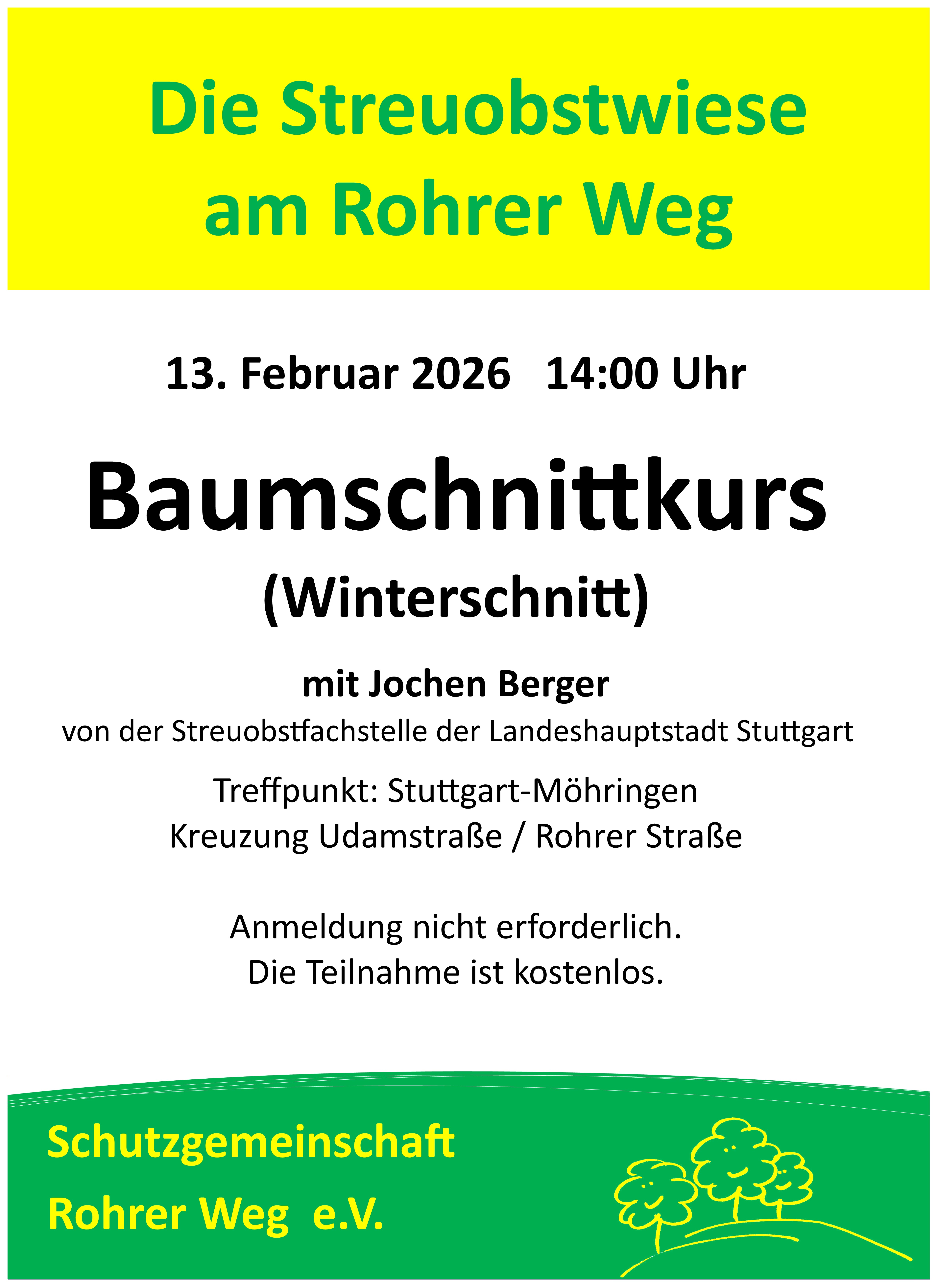 Plakat Baumschnitt 2027